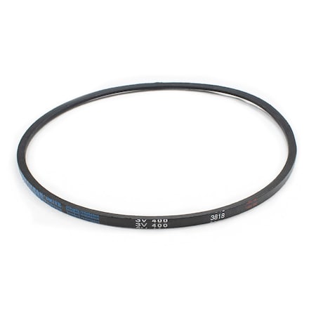 D&D 3V400 Wedge V-Belt, 40 in Outside Length, 3/8 in Top Width, 5/16 in Thickness, 1 Ribs 3V400